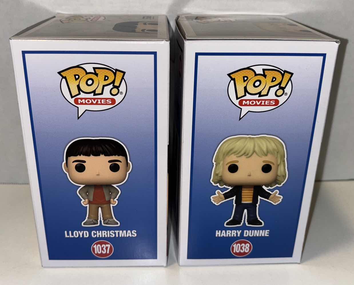 Photo 1 of NEW FUNKO POP! MOVIES VINYL FIGURE, 2-PACK DUMB & DUMBER #1037 LLOYD CHRISTMAS & #1038 HARRY DUNNE
