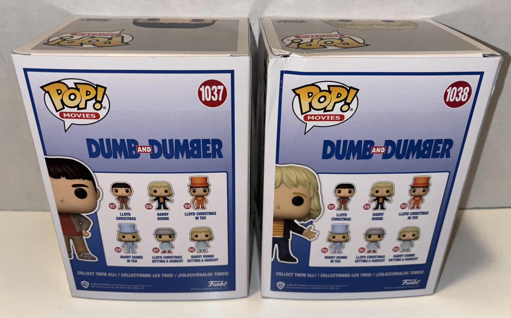 Photo 4 of NEW FUNKO POP! MOVIES VINYL FIGURE, 2-PACK DUMB & DUMBER #1037 LLOYD CHRISTMAS & #1038 HARRY DUNNE