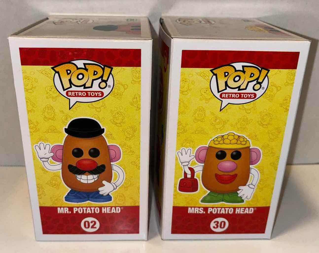 Photo 1 of NEW FUNKO POP! RETRO TOYS VINYL FIGURE, 2-PACK #02 MR. POTATO HEAD & #30 MRS. POTATO HEAD