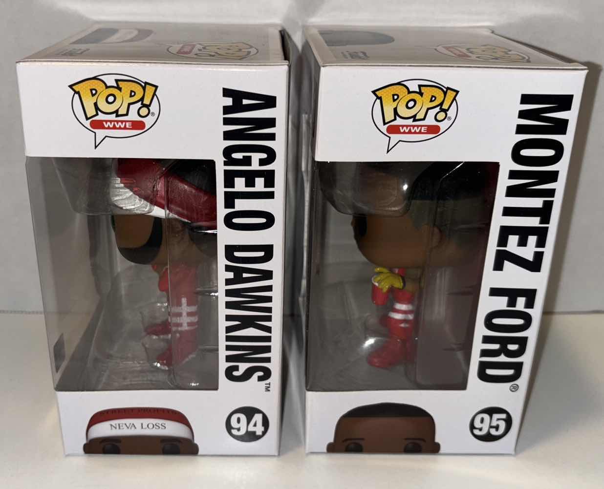 Photo 1 of NEW FUNKO POP! WWE VINYL FIGURE, 2-PACK #94 ANGELO DAWKINS & #95 MONTEZ FORD