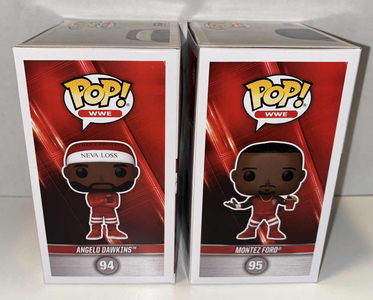 Photo 1 of NEW FUNKO POP! WWE VINYL FIGURE, 2-PACK #94 ANGELO DAWKINS & #95 MONTEZ FORD