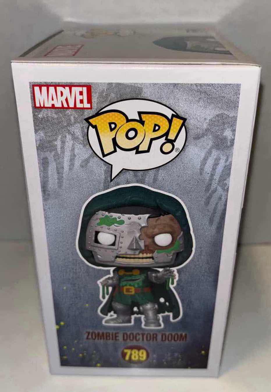 View 2 of NEW FUNKO POP! BOBBLE-HEAD VINYL FIGURE, 2-PACK MARVEL ZOMBIES #789 ZOMBIE DR. DOOM & POCKET POP! KEYCHAIN “ZOMBIE GAMBIT”