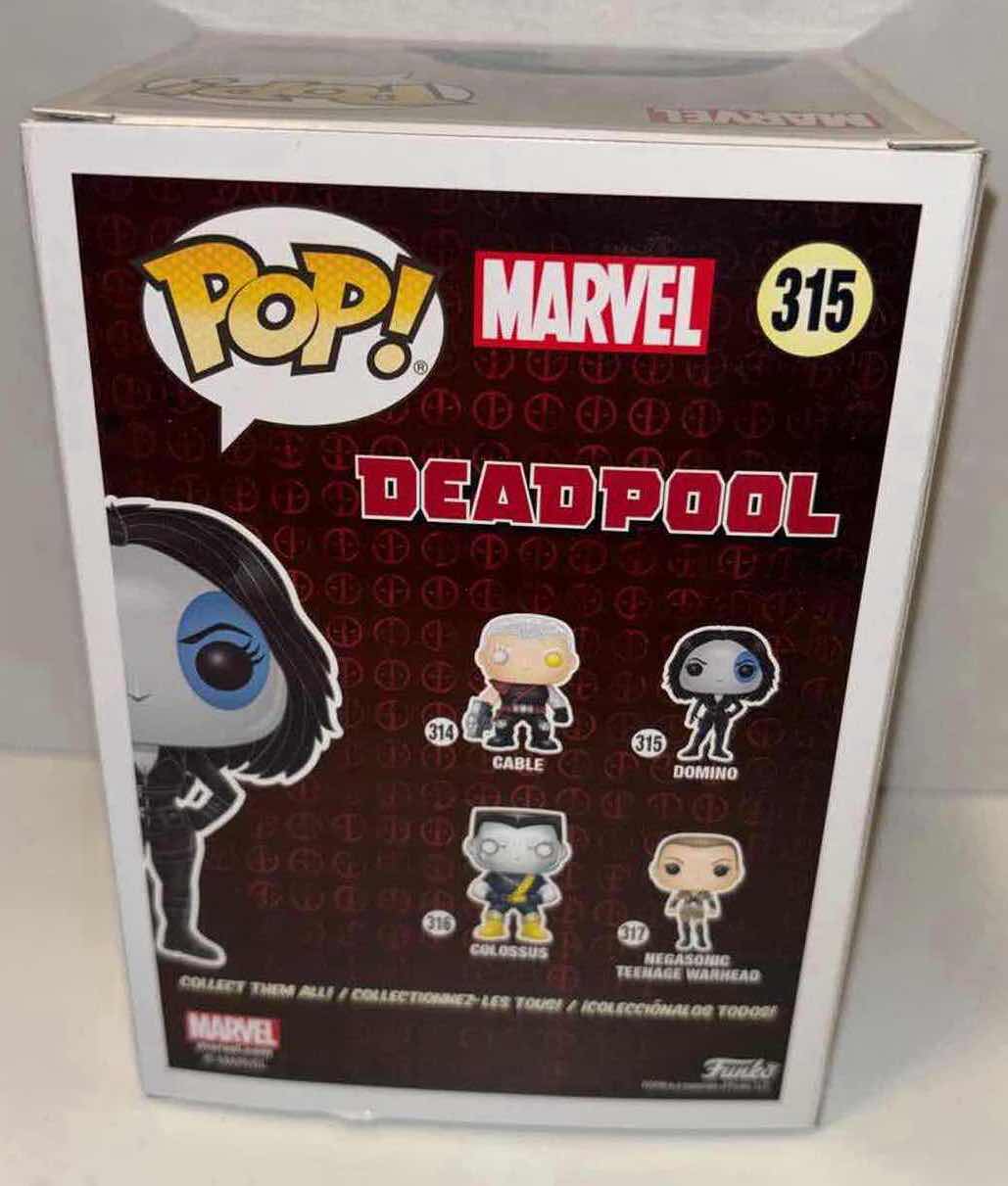 Photo 1 of NEW FUNKO POP! MARVEL BOBBLE-HEAD VINYL FIGURE, DEADPOOL #315 “DOMINO”