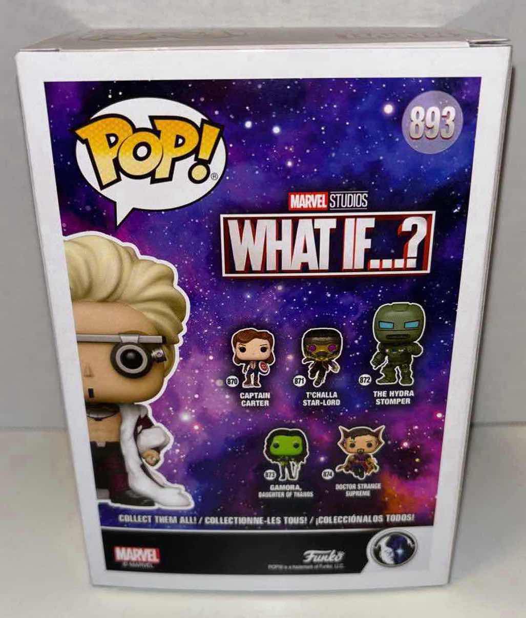 Photo 1 of NEW FUNKO POP! MARVEL STUDIOS WHAT IF…? BOBBLE-HEAD VINYL FIGURE, #893 THE COLLECTOR (EXCLUSIVE MARVEL COLLECTOR CORPS)