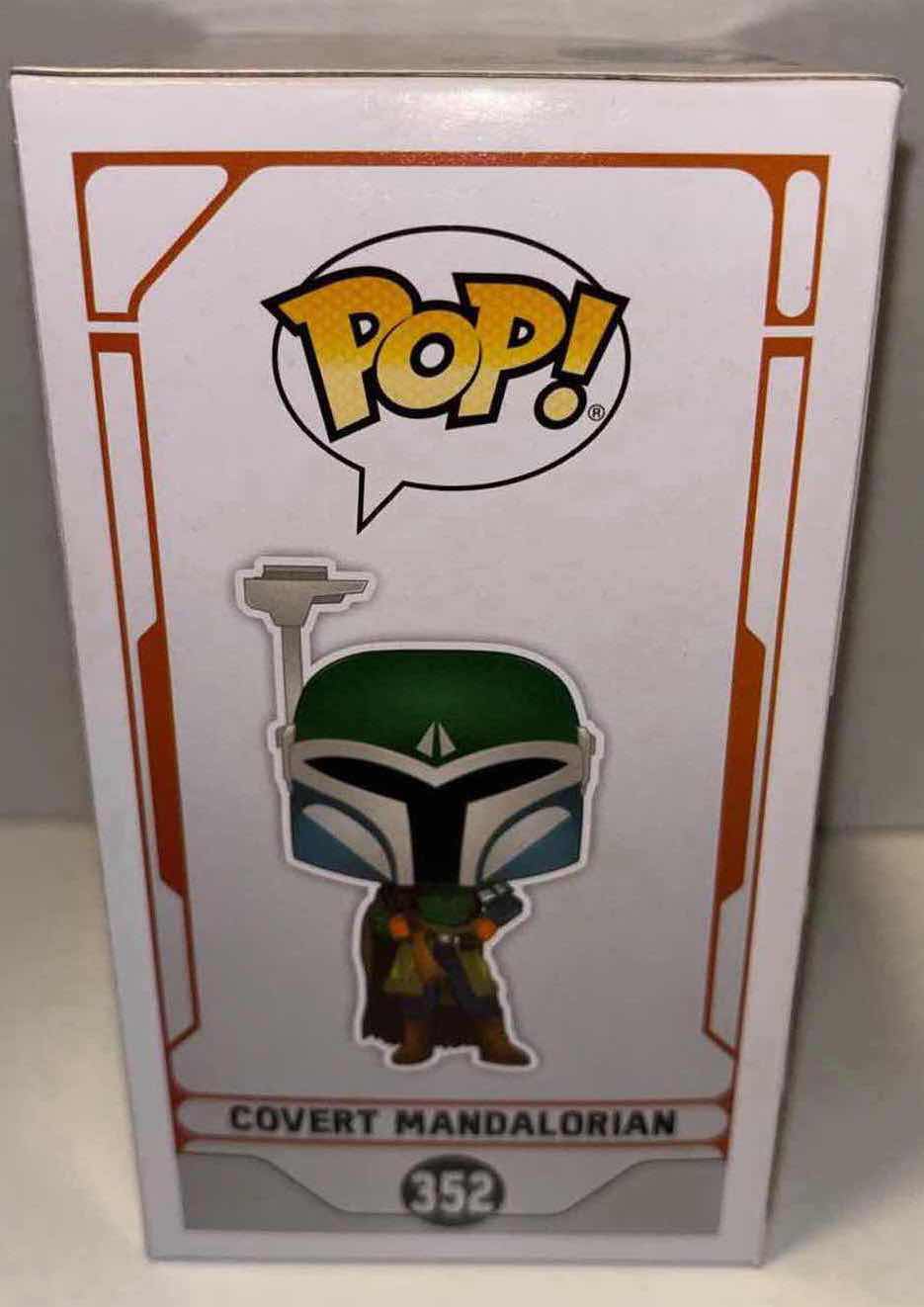 Photo 1 of NEW FUNKO POP! STAR WARS THE MANDALORIAN BOBBLE-HEAD VINYL FIGURE, #352 COVERT MANDALORIAN