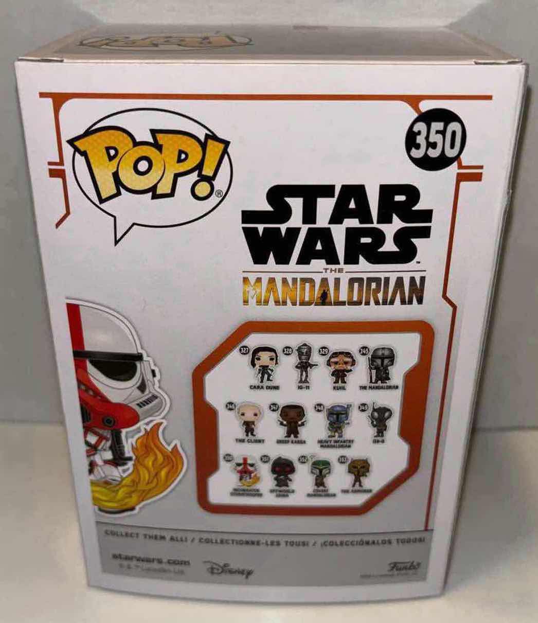 Photo 1 of NEW FUNKO POP! STAR WARS THE MANDALORIAN BOBBLE-HEAD VINYL FIGURE, #350 INCINERATOR STORMTROOPER