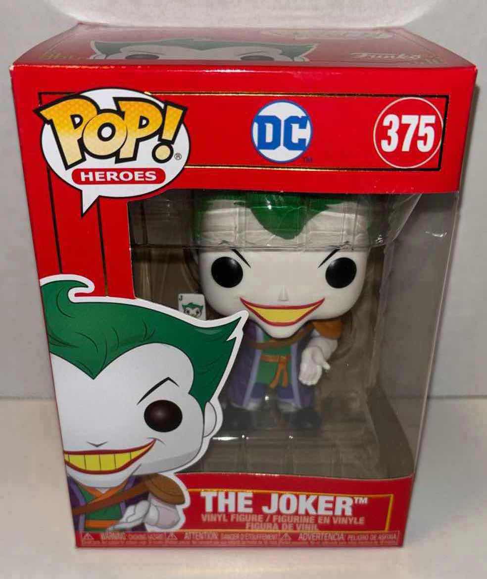 Photo 1 of NEW FUNKO POP! HEROES DC VINYL FIGURE, #375 THE JOKER