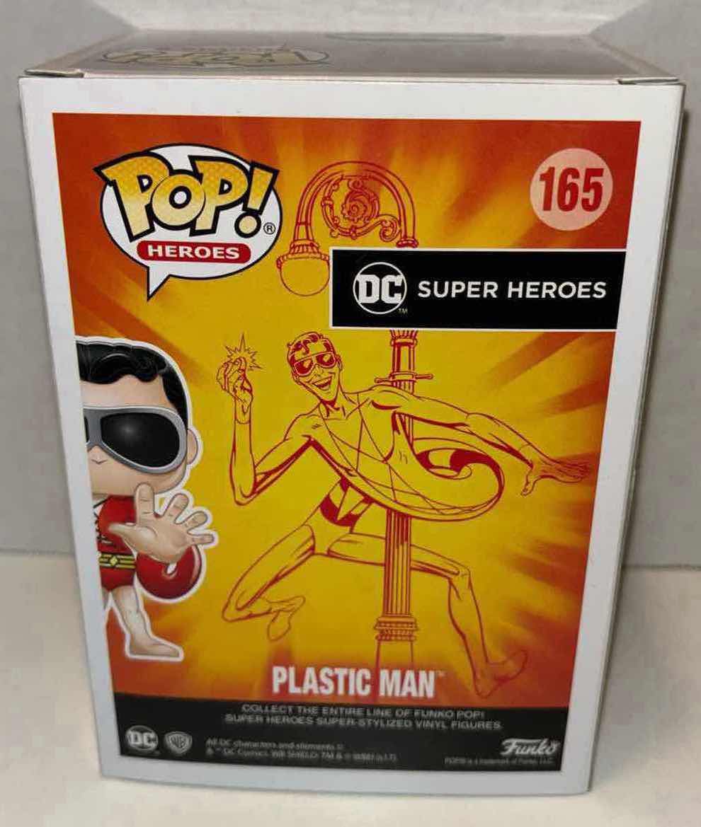 Photo 1 of NEW FUNKO POP! HEROES DC SUPER HEROES EXCLUSIVE DC COMICS LEGION OF COLLECTORS VINYL FIGURE, #165 PLASTIC MAN