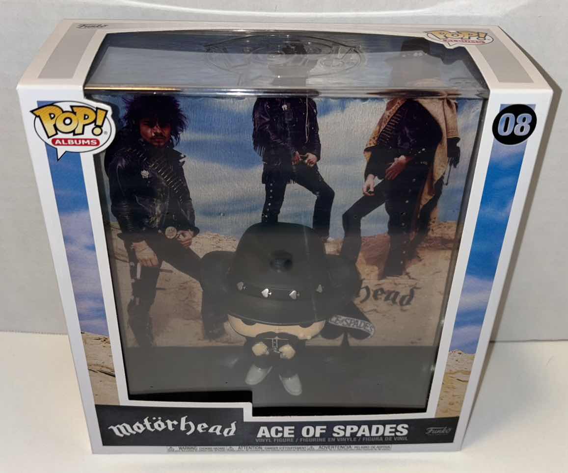 Photo 1 of NEW FUNKO POP! ALBUMS VINYL FIGURE, MOTÖRHEAD #08 ACE OF SPADES