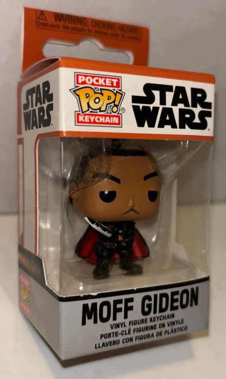 Photo 1 of NEW FUNKO POP! STAR WARS 2-PACK, #461 “THE MANDALORIAN W GROGU” BOBBLE-HEAD FIGURE & “MOFF GIDEON” POCKET POP! KEYCHAIN