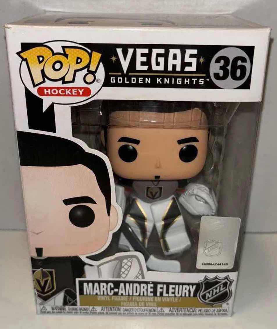 Photo 1 of LNEW FUNKO POP! NHL HOCKEY VINYL FIGURE, VEGAS GOLDEN KNIGHTS #36 MARC-ANDRÉ FLEURY