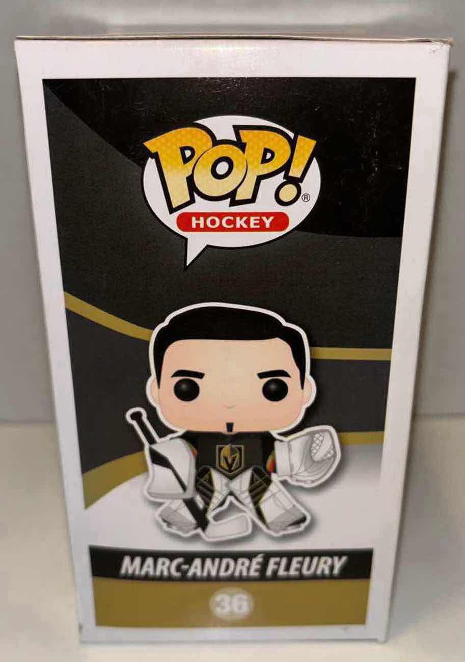 Photo 1 of LNEW FUNKO POP! NHL HOCKEY VINYL FIGURE, VEGAS GOLDEN KNIGHTS #36 MARC-ANDRÉ FLEURY