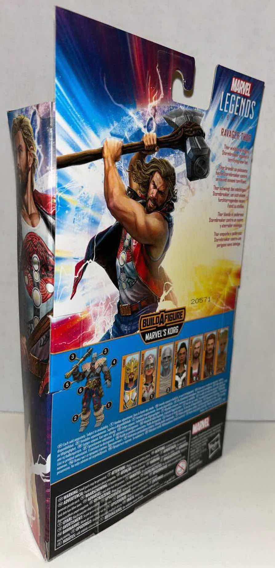Photo 1 of NEW HASBRO MARVEL STUDIOS LEGENDS SERIES THOR LOVE AND THUNDER ACTION FIGURE & ACCESSORIES, “RAVAGER THOR”