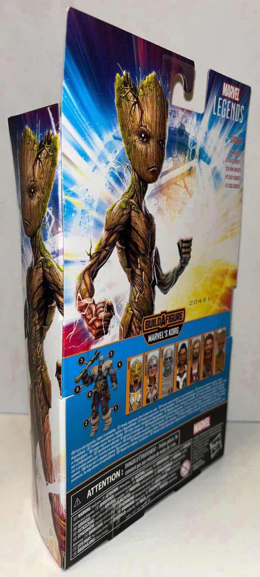 Photo 1 of NEW HASBRO MARVEL STUDIOS LEGENDS SERIES THOR LOVE AND THUNDER ACTION FIGURE & ACCESSORIES, “GROOT”