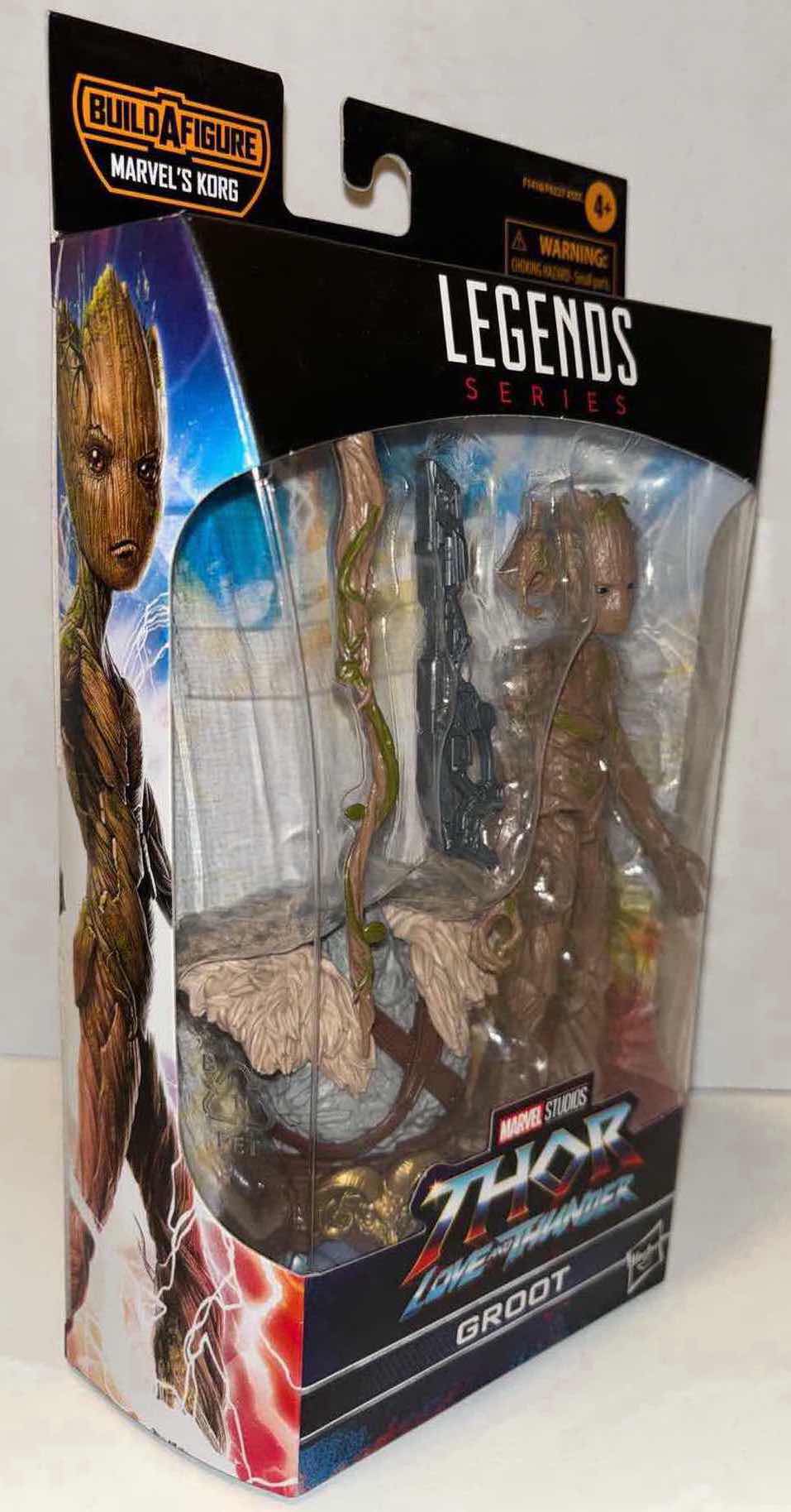 Photo 1 of NEW HASBRO MARVEL STUDIOS LEGENDS SERIES THOR LOVE AND THUNDER ACTION FIGURE & ACCESSORIES, “GROOT”