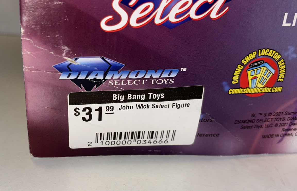 Photo 1 of NEW DIAMOND SELECT TOYS JOHN WICK DELUXE ACTION FIGURE W ACCESSORIES “JOHN WICK SELECT”