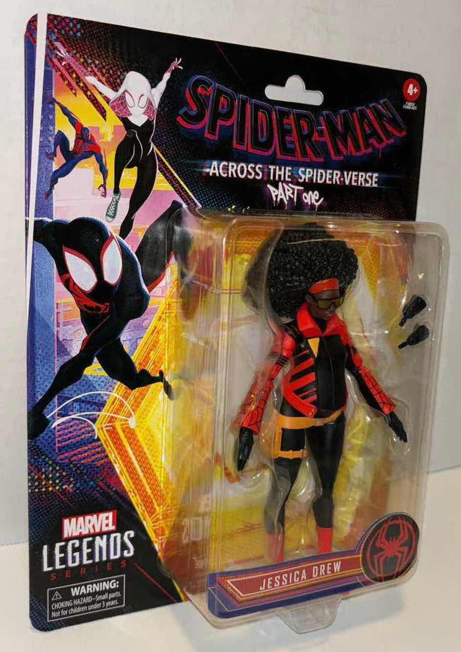 Photo 1 of NEW HASBRO MARVEL LEGENDS SERIES SPIDER-MAN ACROSS THE SPIDER-VERSE PART ONE ACTION FIGURE & ACCESSORIES “JESSICA DREW”