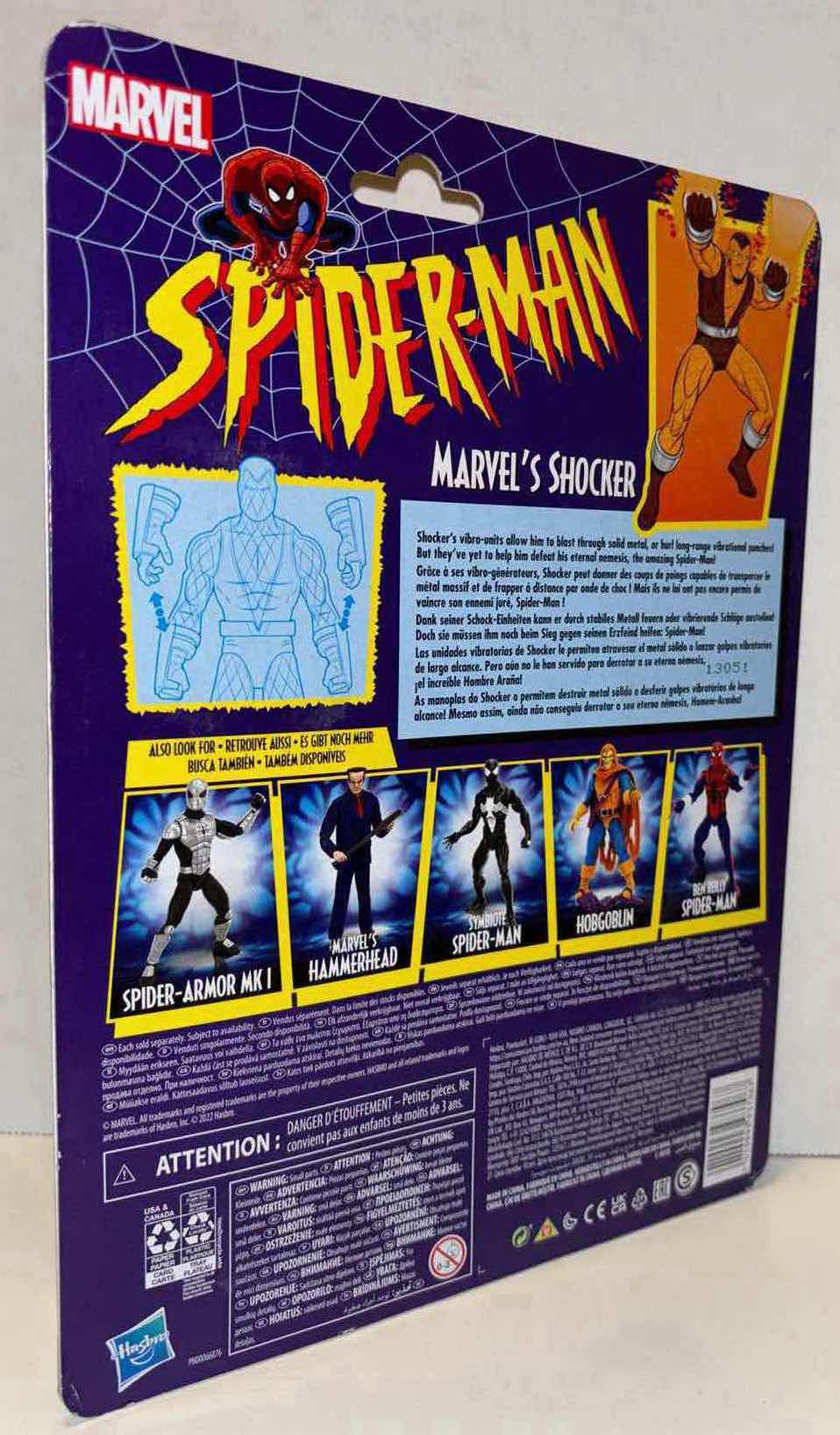 Photo 1 of NEW HASBRO MARVEL COMICS RETRO SPIDER-MAN ACTION FIGURE & ACCESSORIES “MARVEL’S SHOCKER”