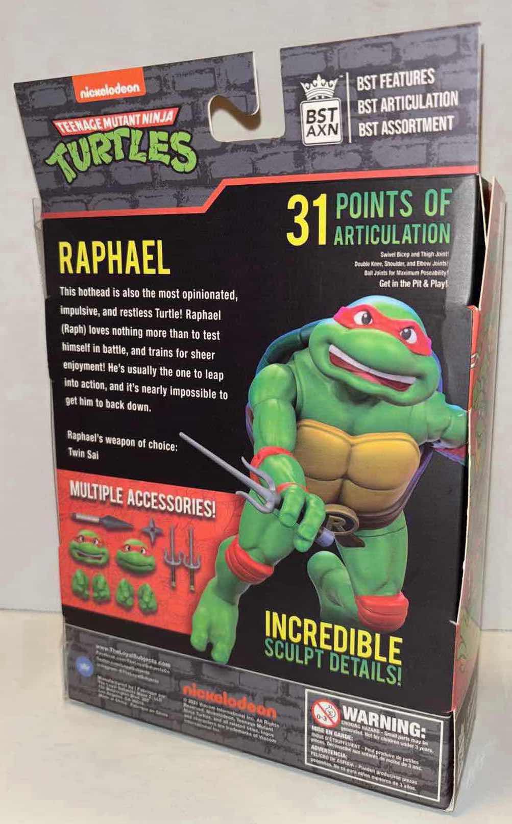 Photo 1 of NEW LOYAL SUBJECTS BST AXN TEENAGE MUTANT NINJA TURTLES ACTION FIGURE “RAPHAEL”
