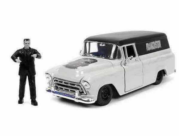 Photo 1 of NEW JADA TOYS UNIVERSAL MONSTER DIE-CAST VEHICLE & FIGURE “FRANKENSTEIN & 1957 CHEVROLET SUBURBAN”