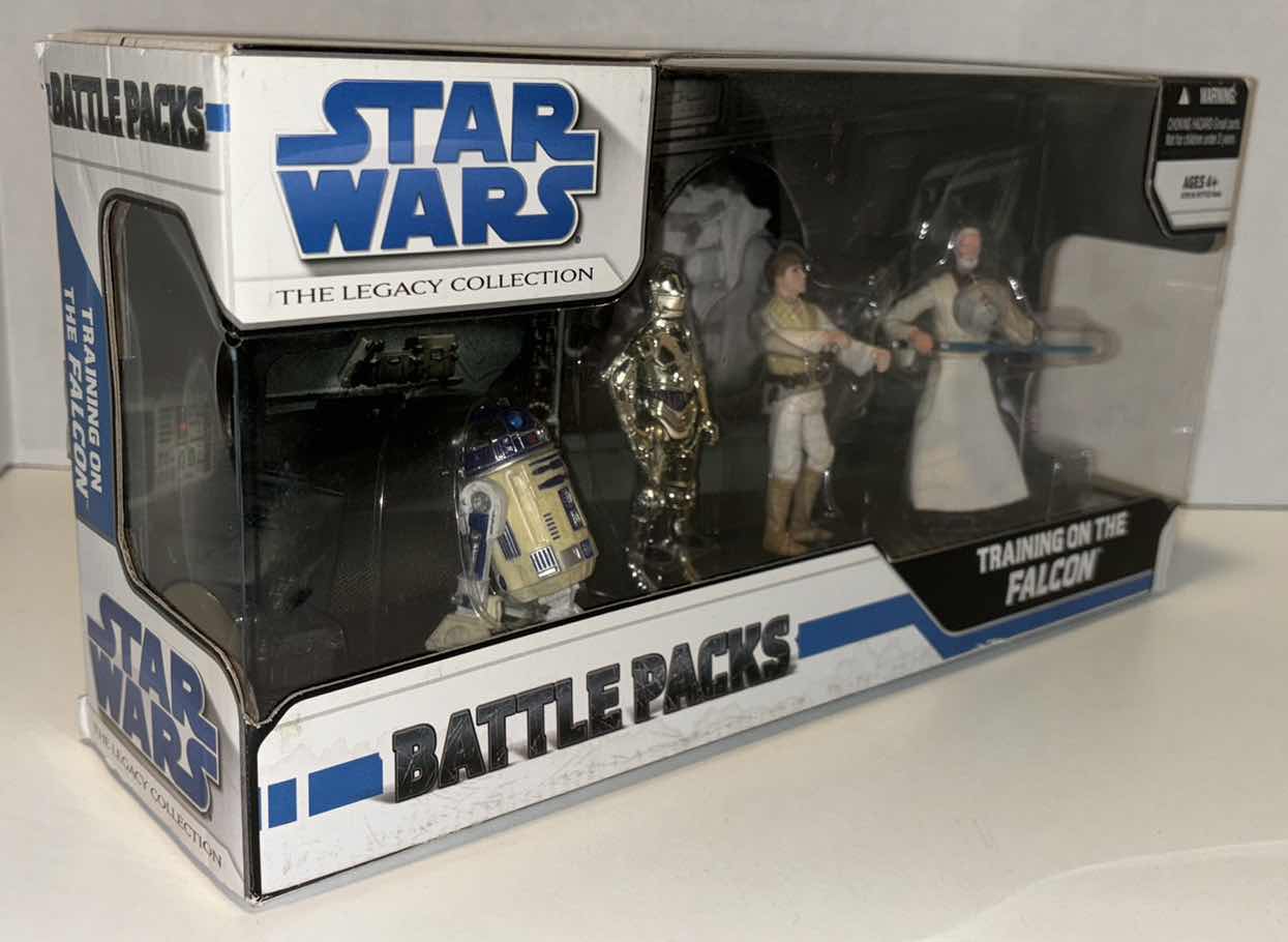Photo 2 of NEW HASBRO 2008 STAR WARS THE LEGACY COLLECTION BATTLE PACKS “TRAINING ON THE FALCON” (4-PACK ACTION FIGURE &amp; ACCESSORIES SET)