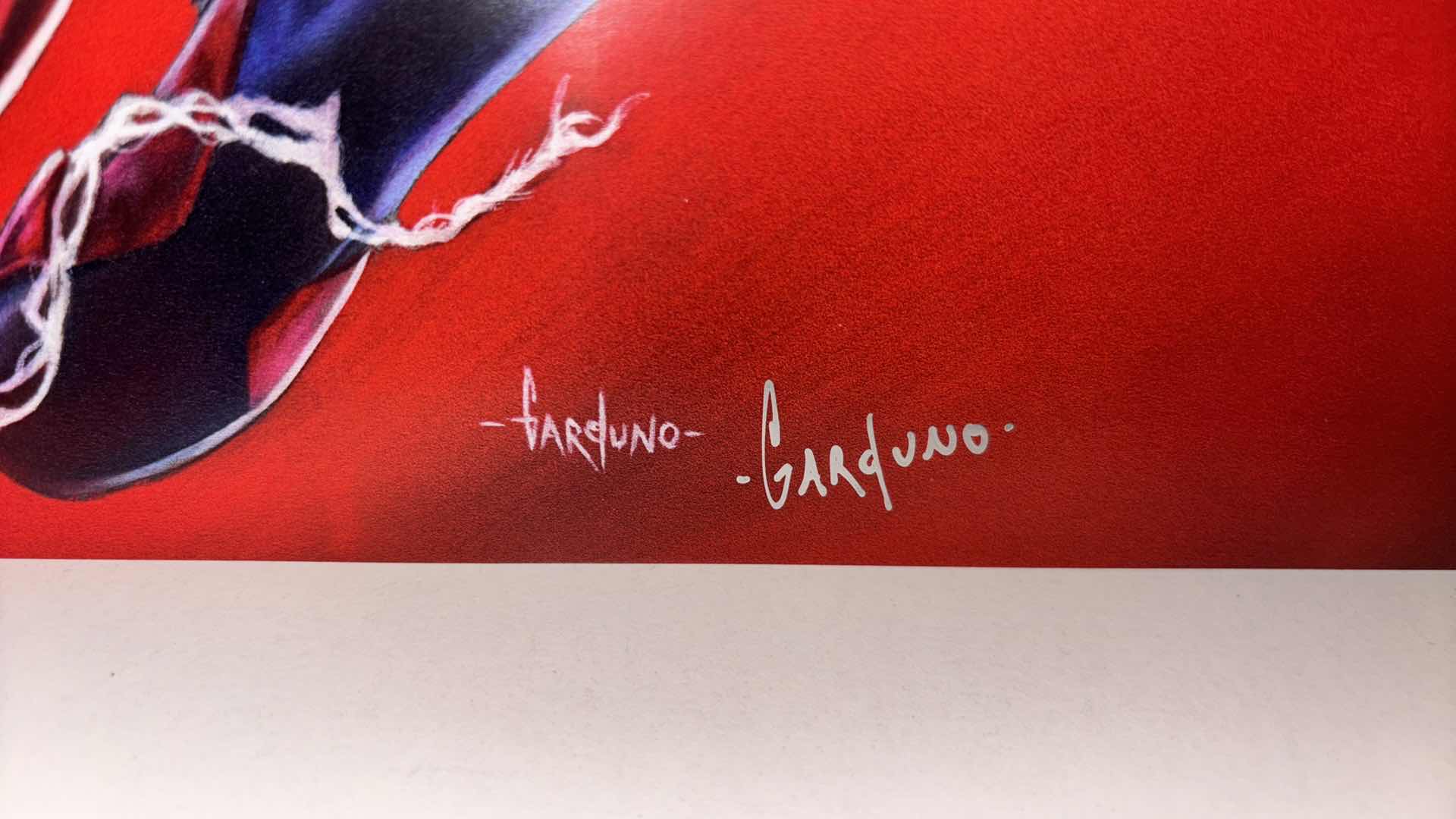 Photo 1 of VICTOR GARDUNO “SWIFT SWINGIN” 11” X 17” INFINITY GLOSS UNFRAMED PRINT W EMBOSSED SEAL, DIGITAL SIGNATURE & OFFICIAL SIGNATURE W COA INCLUDED, STORED IN A RIGID PRINT PROTECTOR SLEEVE