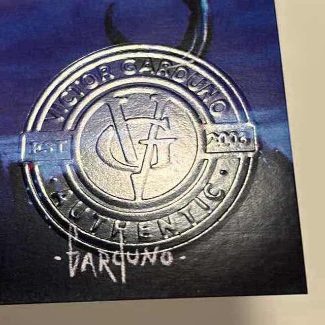 Photo 1 of VICTOR GARDUNO “VENOMOUS” 11” X 17” INFINITY GLOSS UNFRAMED PRINT W EMBOSSED SEAL, DIGITAL SIGNATURE & OFFICIAL SIGNATURE W COA INCLUDED, STORED IN A RIGID PRINT PROTECTOR SLEEVE