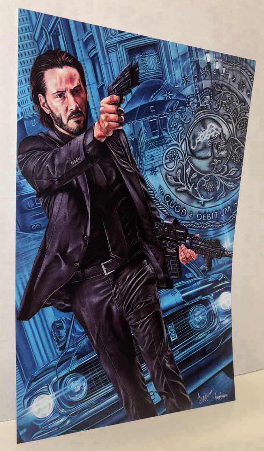 Photo 1 of VICTOR GARDUNO “ELEGANT ASSASSIN” 11” X 17” INFINITY GLOSS UNFRAMED PRINT W EMBOSSED SEAL, DIGITAL SIGNATURE & OFFICIAL SIGNATURE W COA INCLUDED, STORED IN A RIGID PRINT PROTECTOR SLEEVE