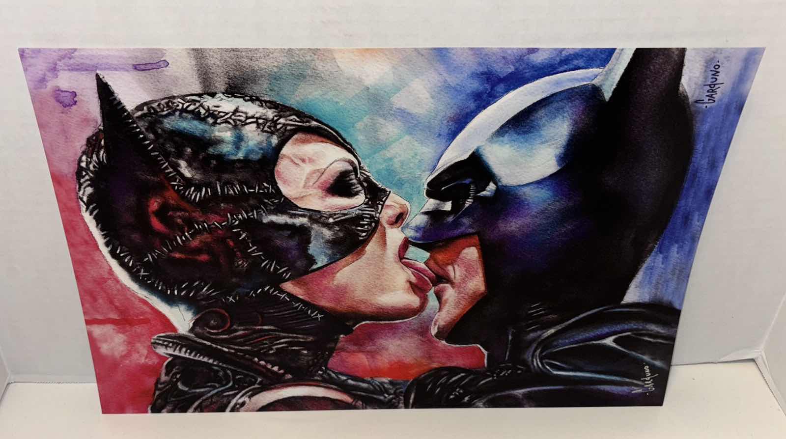 Photo 1 of VICTOR GARDUNO “CAT’S KISS” 11” X 17” INFINITY GLOSS UNFRAMED PRINT W EMBOSSED SEAL, DIGITAL SIGNATURE & OFFICIAL SIGNATURE W COA INCLUDED, STORED IN A RIGID PRINT PROTECTOR SLEEVE