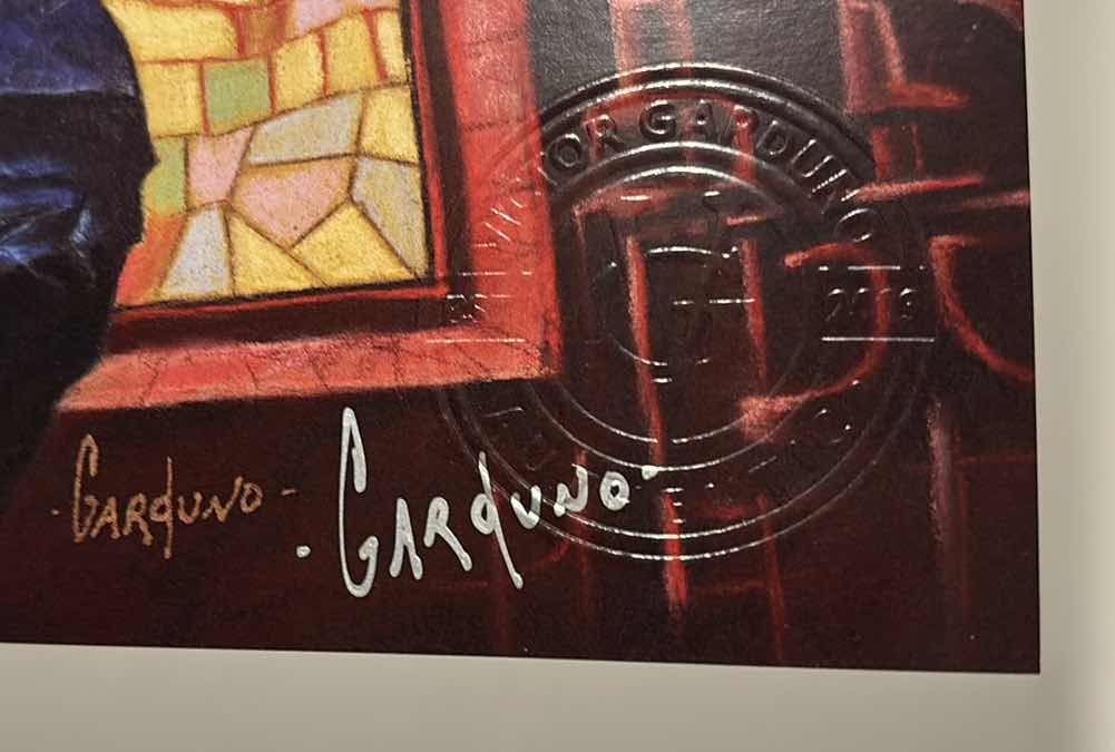 Photo 1 of VICTOR GARDUNO “YOU’LL FLOAT TOO” 11” X 17” INFINITY GLOSS UNFRAMED PRINT W EMBOSSED SEAL, DIGITAL SIGNATURE & OFFICIAL SIGNATURE W COA INCLUDED, STORED IN A RIGID PRINT PROTECTOR SLEEVE