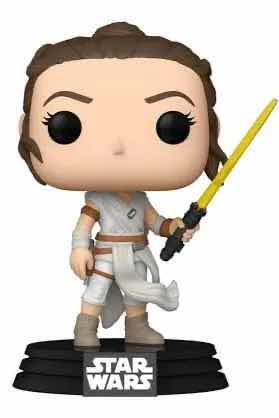 Photo 1 of NEW FUNKO POP! 2-PACK STAR WARS BOBBLE-HEAD VINYL FIGURES, #432 “REY (YELLOW LIGHTSABER) & #434 REY (TWO LIGHTSABERS)”