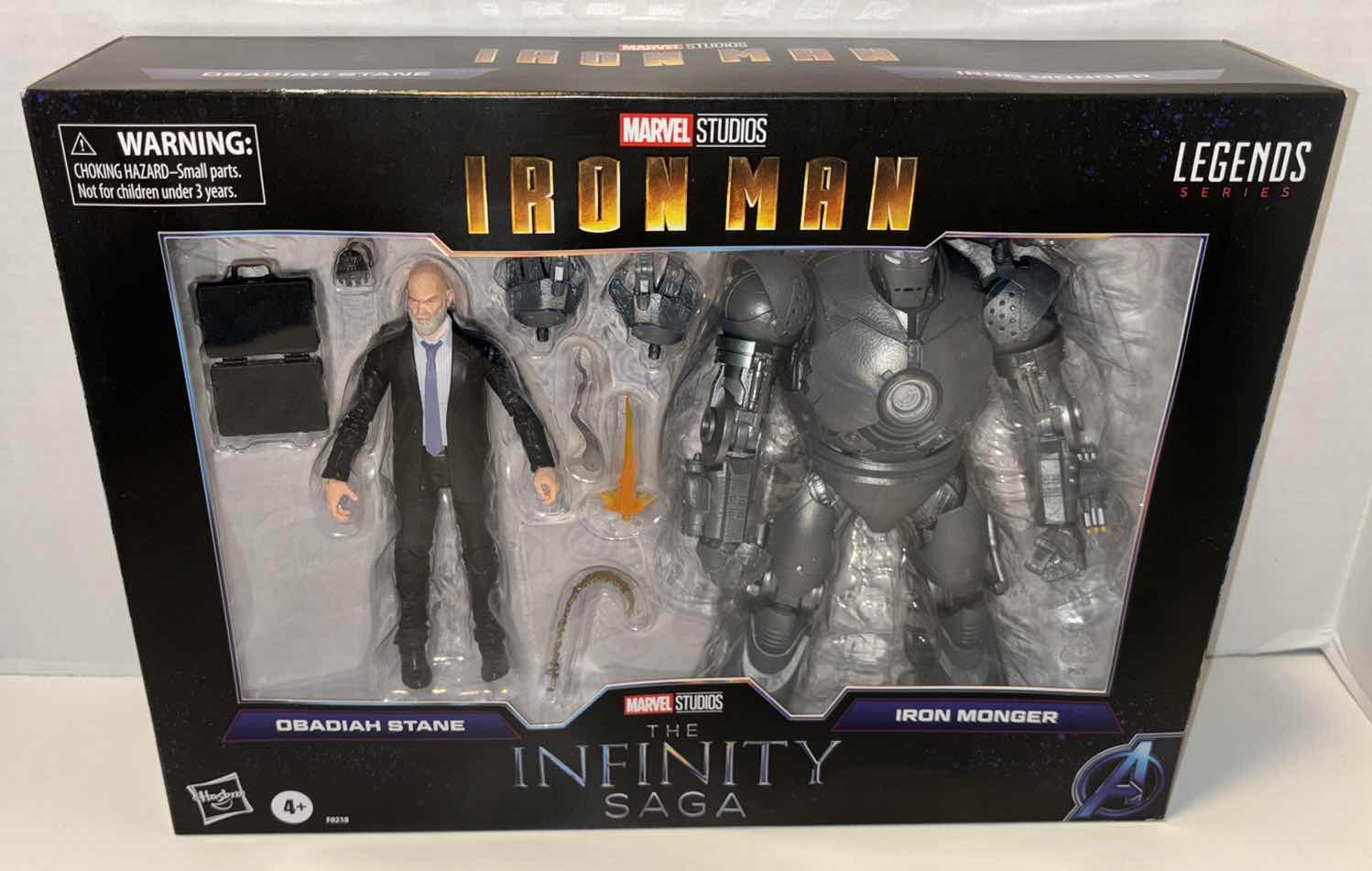 Photo 1 of NEW HASBRO MARVEL STUDIOS LEGENDS SERIES IRON MAN THE INFINITY SAGA 2-PACK ACTION FIGURE & ACCESSORIES SET, “OBADIAH STANE” & “IRON MONGER”