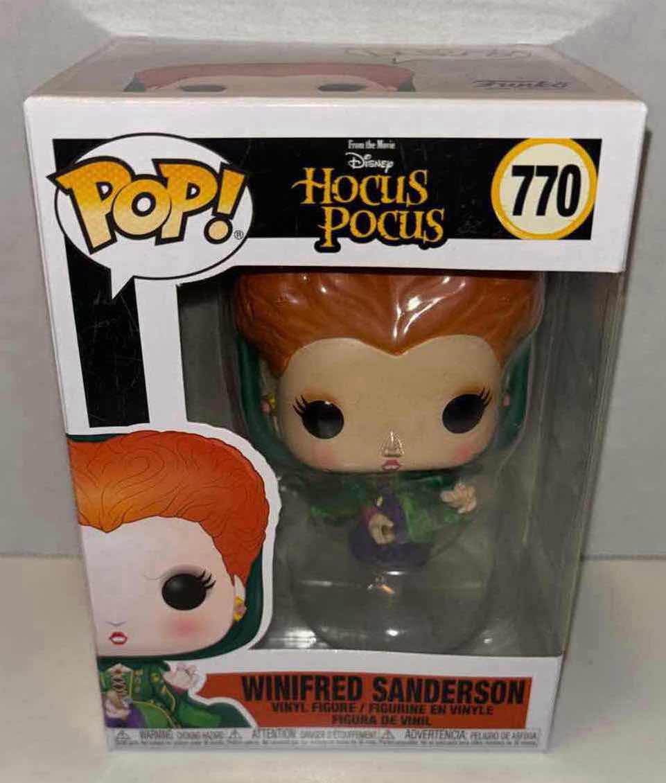 Photo 2 of NEW FUNKO POP! DISNEY HOCUS POCUS VINYL FIGURE, #770 WINIFRED SANDERSON