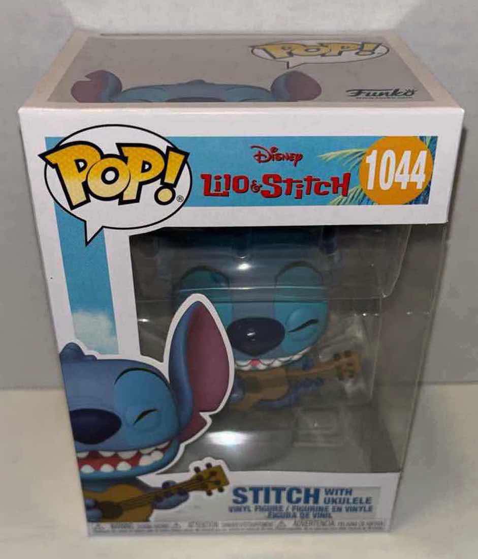 Photo 1 of NEW FUNKO POP! DISNEY LILO & STITCH VINYL FIGURE, #1044 STITCH WITH UKULELE