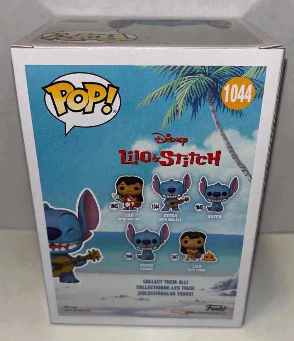 Photo 1 of NEW FUNKO POP! DISNEY LILO & STITCH VINYL FIGURE, #1044 STITCH WITH UKULELE