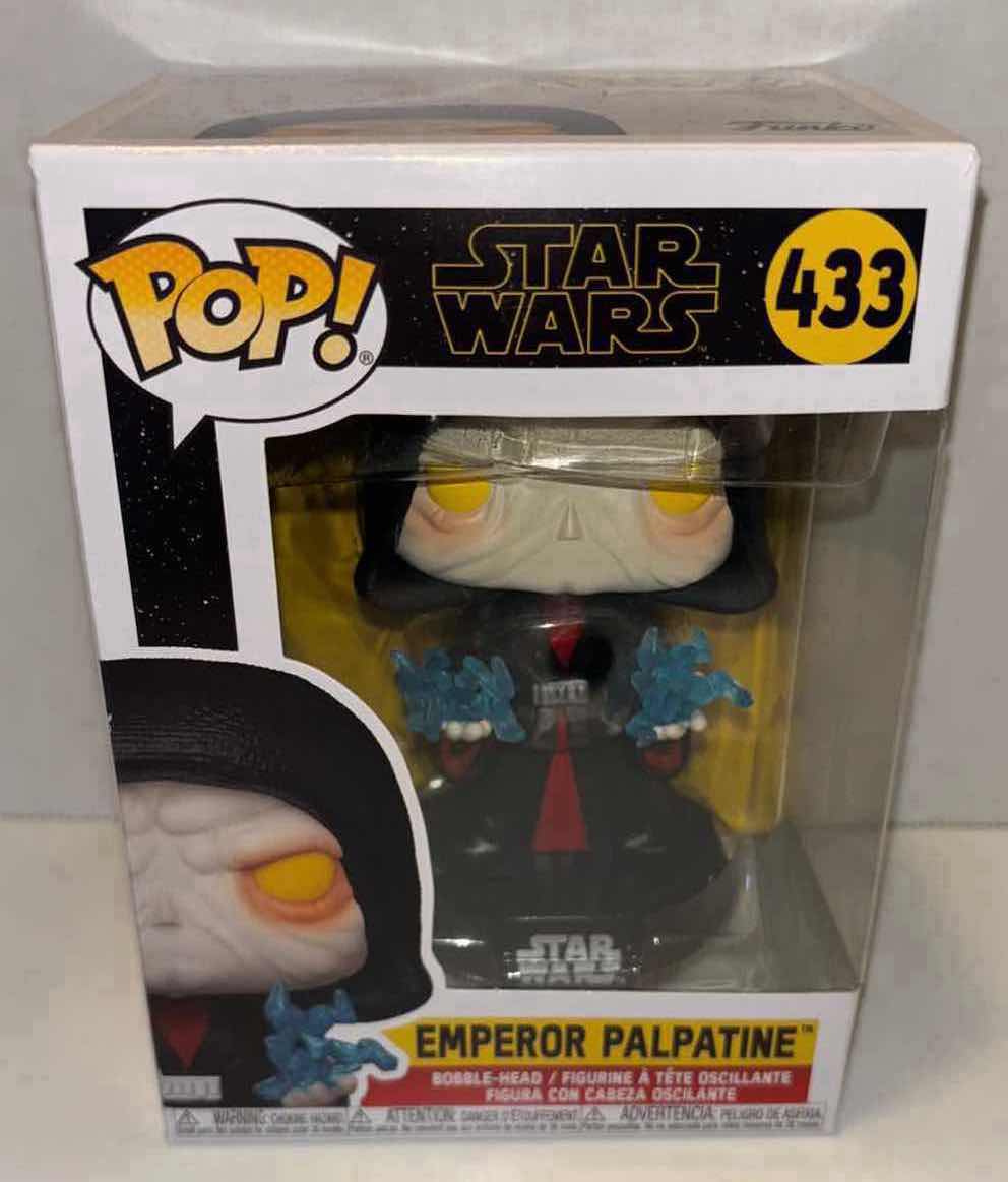 Photo 1 of NEW FUNKO POP! STAR WARS VINYL BOBBLE-HEAD FIGURE, #433 EMPEROR PALPATINE