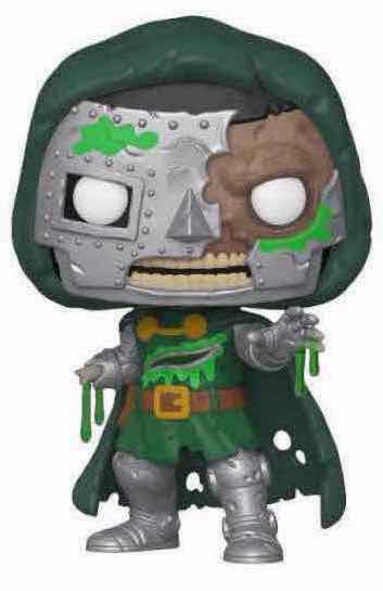 Photo 1 of NEW FUNKO POP! MARVEL ZOMBIES 2-PACK BOBBLE-HEAD FIGURES, #789 ZOMBIE DOCTOR DOOM & POCKET POP! KEYCHAIN ZOMBIE GAMBIT