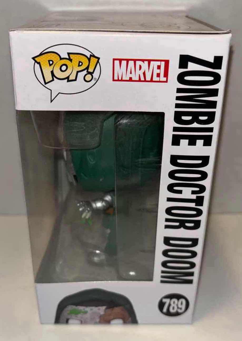 Photo 5 of NEW FUNKO POP! MARVEL ZOMBIES 2-PACK BOBBLE-HEAD FIGURES, #789 ZOMBIE DOCTOR DOOM & POCKET POP! KEYCHAIN ZOMBIE GAMBIT