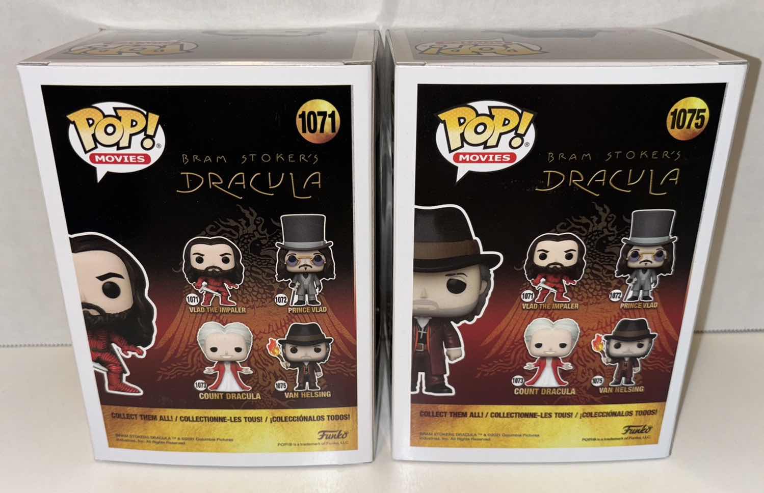 Photo 6 of NEW FUNKO POP! MOVIES BRAM STOKER’S DRACULA VINYL FIGURES, #1071 VLAD THE IMPALER & #1075 VAN HELSING