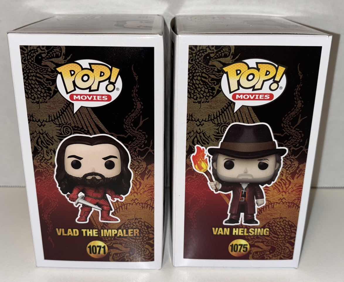 Photo 4 of NEW FUNKO POP! MOVIES BRAM STOKER’S DRACULA VINYL FIGURES, #1071 VLAD THE IMPALER & #1075 VAN HELSING