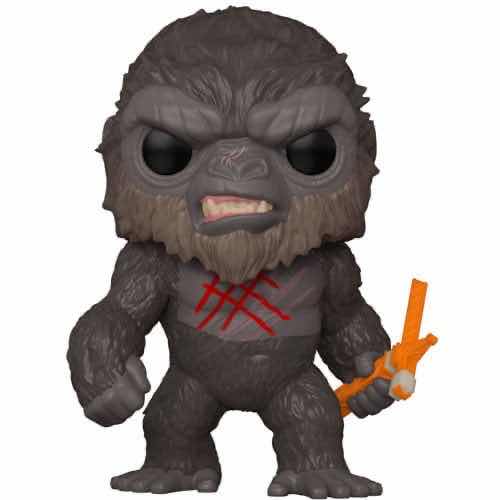 Photo 1 of NEW FUNKO POP! MOVIES GODZILLA VS. KONG VINYL FIGURES, #1021 KONG WITH BATTLE AXE & #1022 BATTLE-SCARRED KONG