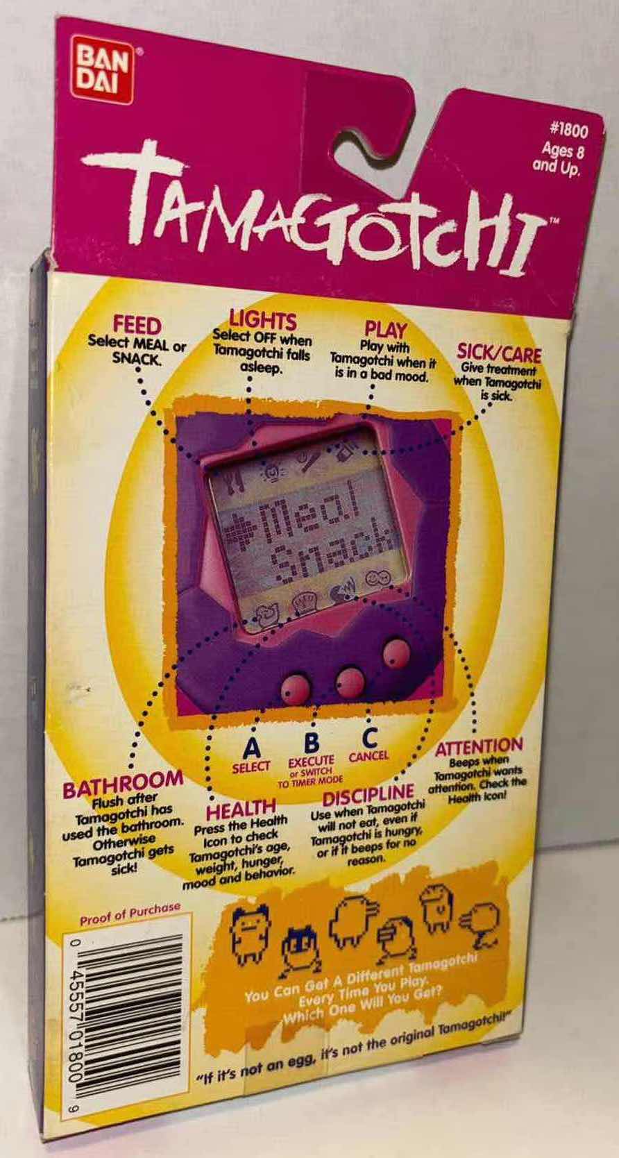 Photo 3 of NEW 1996-97 BANDAI TAMAGOTCHI THE ORIGINAL VIRTUAL REALITY PET KEYCHAIN