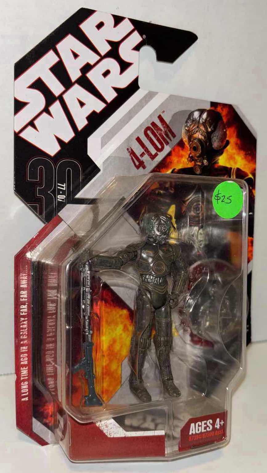 Photo 1 of NEW 2007 HASBRO STAR WARS 30TH ANNIVERSARY THE EMPIRE STRIKES BACK FIGURE & ACCESSORIES “4-LOM” W EXCLUSIVE COLLECTOR COIN