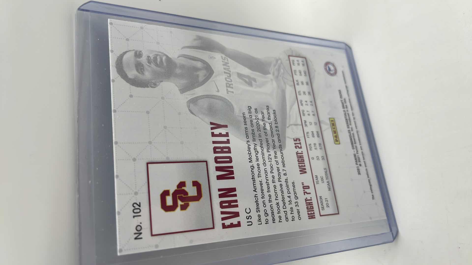 Photo 1 of 2021 EVAN MOBLEY PANINI ROOKIE CARD 102