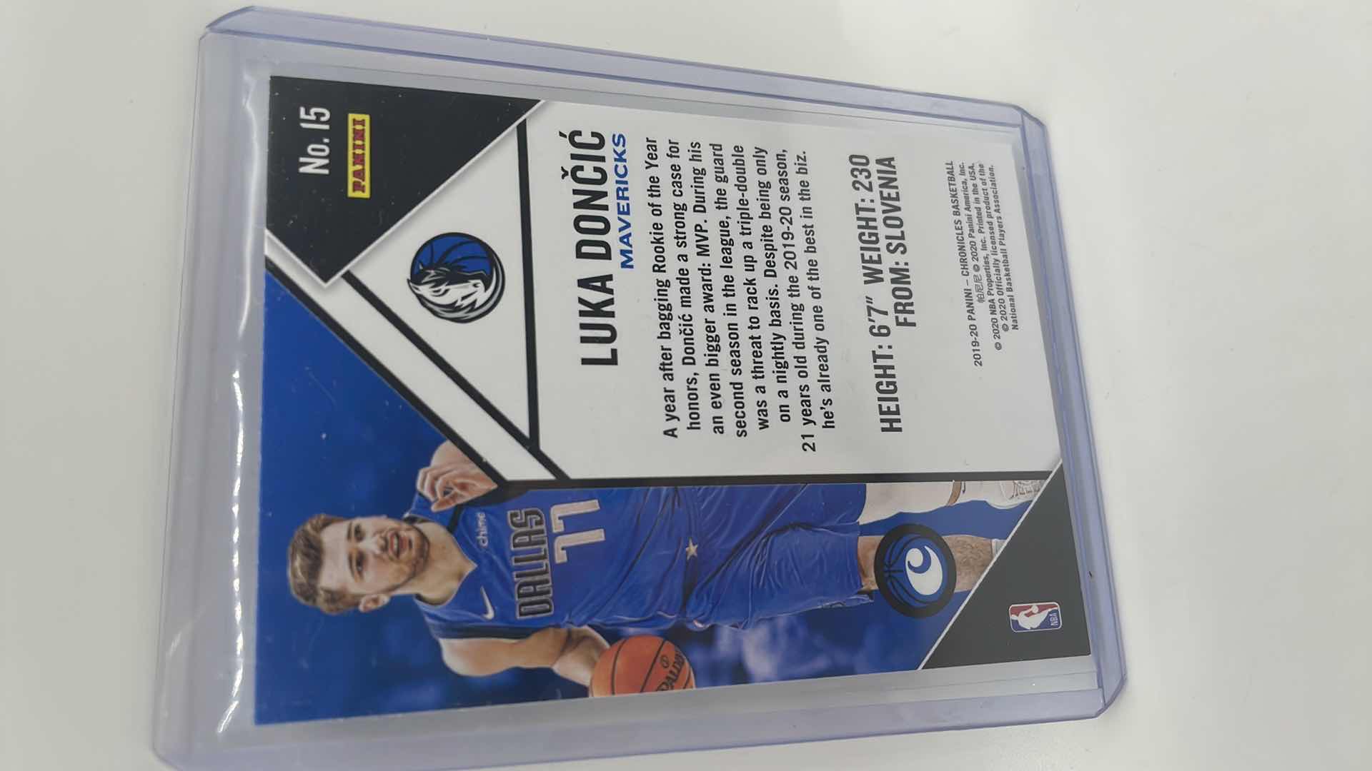 Photo 1 of 2019-20 LUKA CONCIC PANINA CARD 15