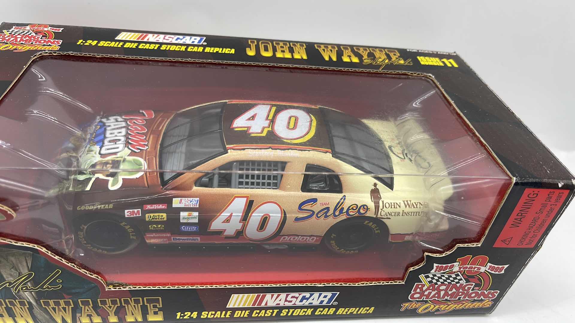 Photo 3 of 1999 RACING CHAMPIONS JOHN WAYNE #40 STERLING MARLIN DIECAST CAR 1:24