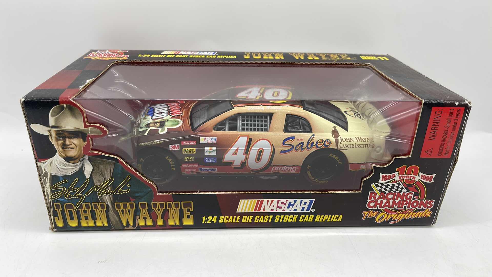 Photo 1 of 1999 RACING CHAMPIONS JOHN WAYNE #40 STERLING MARLIN DIECAST CAR 1:24