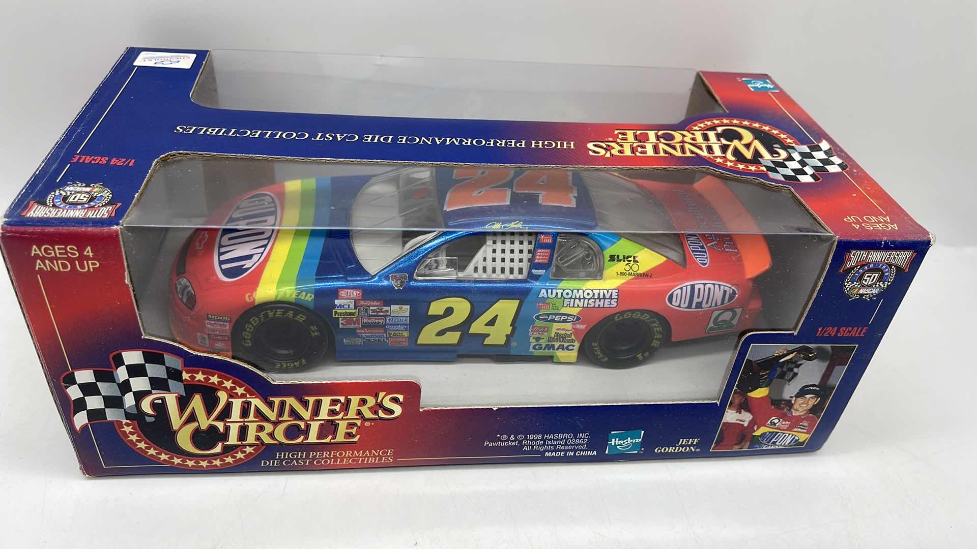 Photo 1 of 1997 JEFF GORDON WINNER'S CIRCLE DIE CAST COLLECTIBLE 1/24 SCALE 