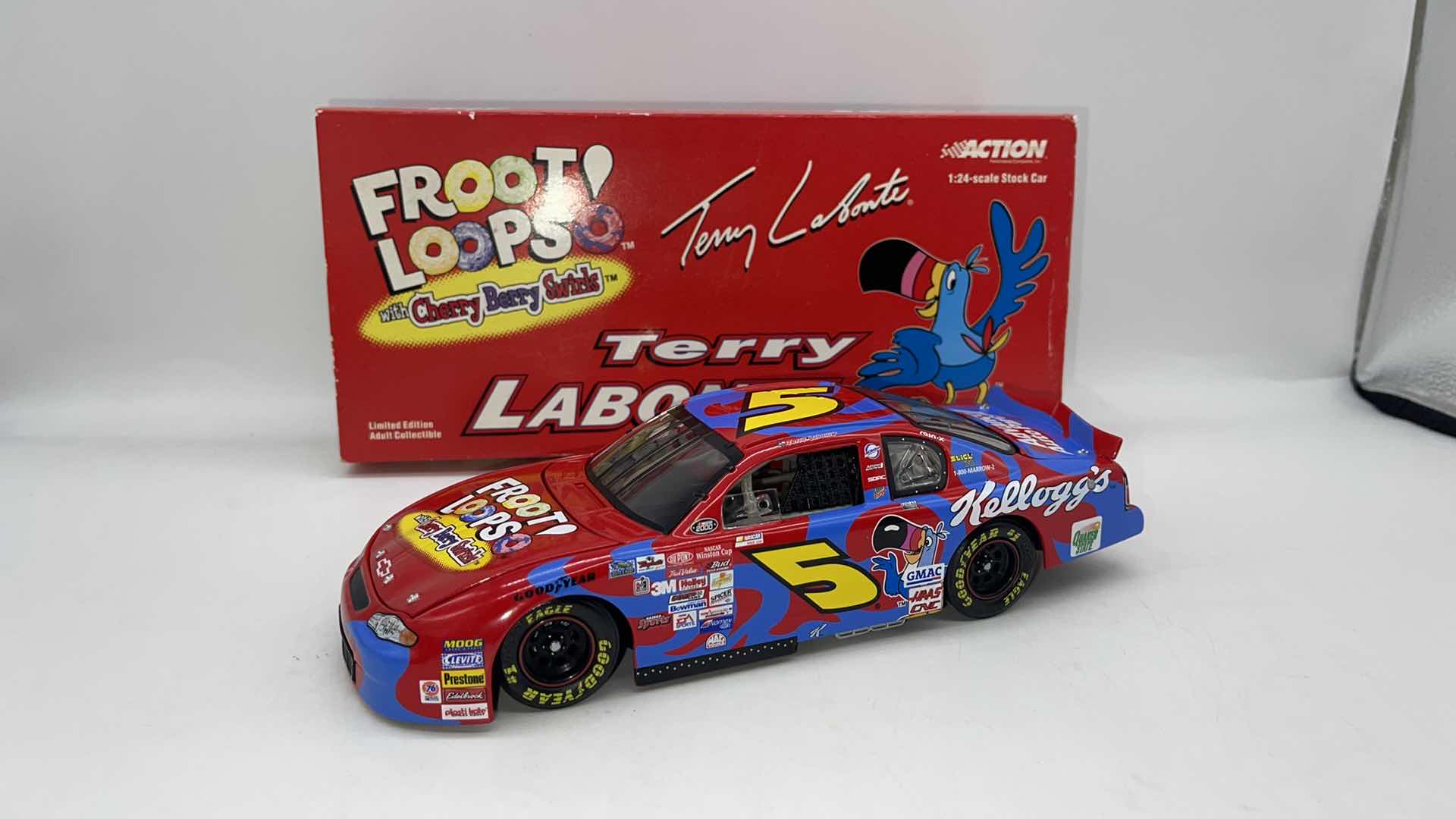 Photo 1 of 2000 TERRY LABONTE KELLOGG’S CHERRY BERRY SWIRLS DIECAST CAR

