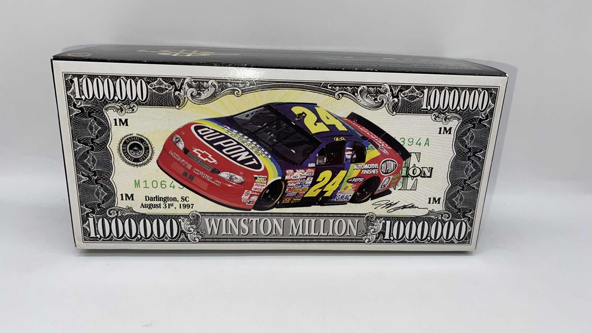 Photo 1 of 1997 JEFF GORDON #24 MILLION DOLLAR DATE NASCAR DIECAST 1:24 
